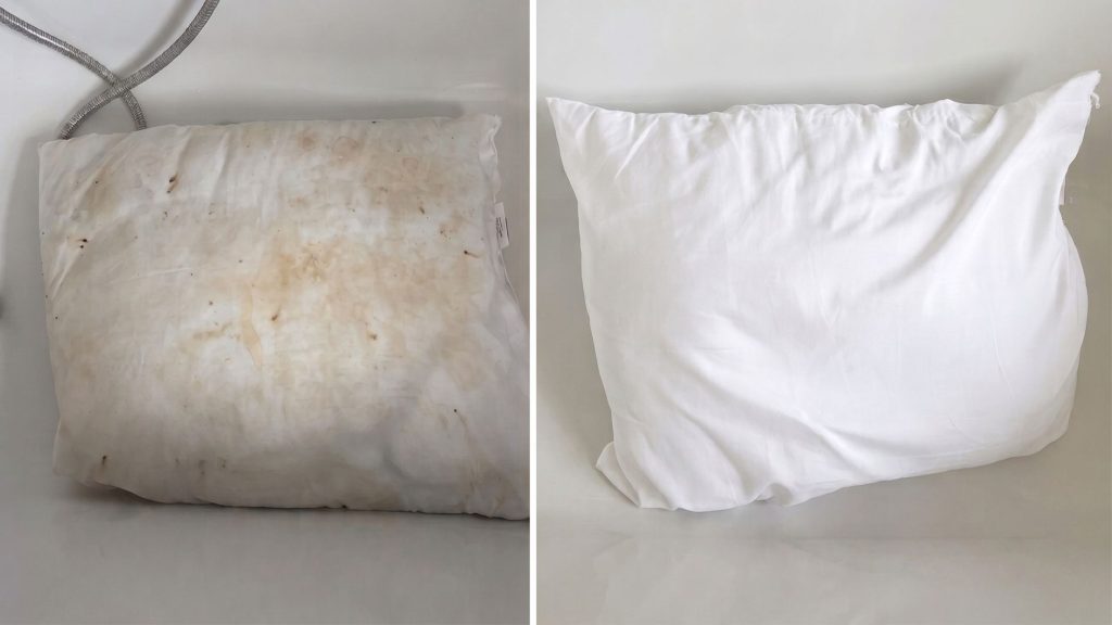 Restore Yellowed Pillows to Bright White Using a $1 First-Aid Essential
