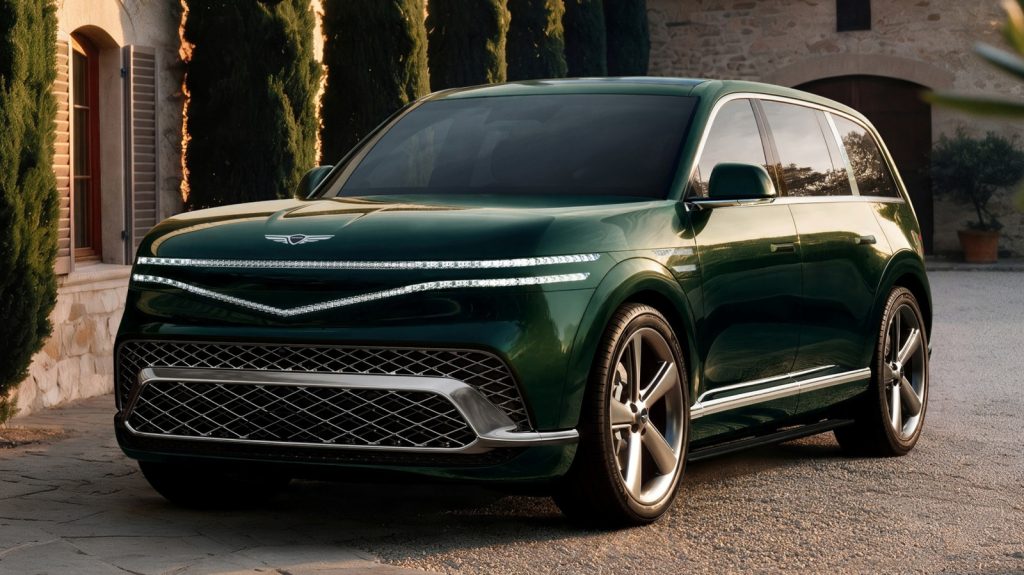 2027 Genesis GV90 EV SUV Packs Coach Doors, Heated Floors, and a Massive Pop-Up Screen